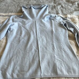 Calvin Klein Pale Blue Cowl Neck Sweater